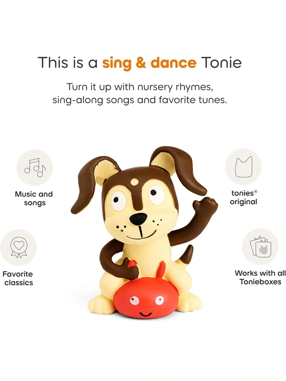 Tonies Favorite Children's Songs: Playtime Puppy Audio Toy Figurine